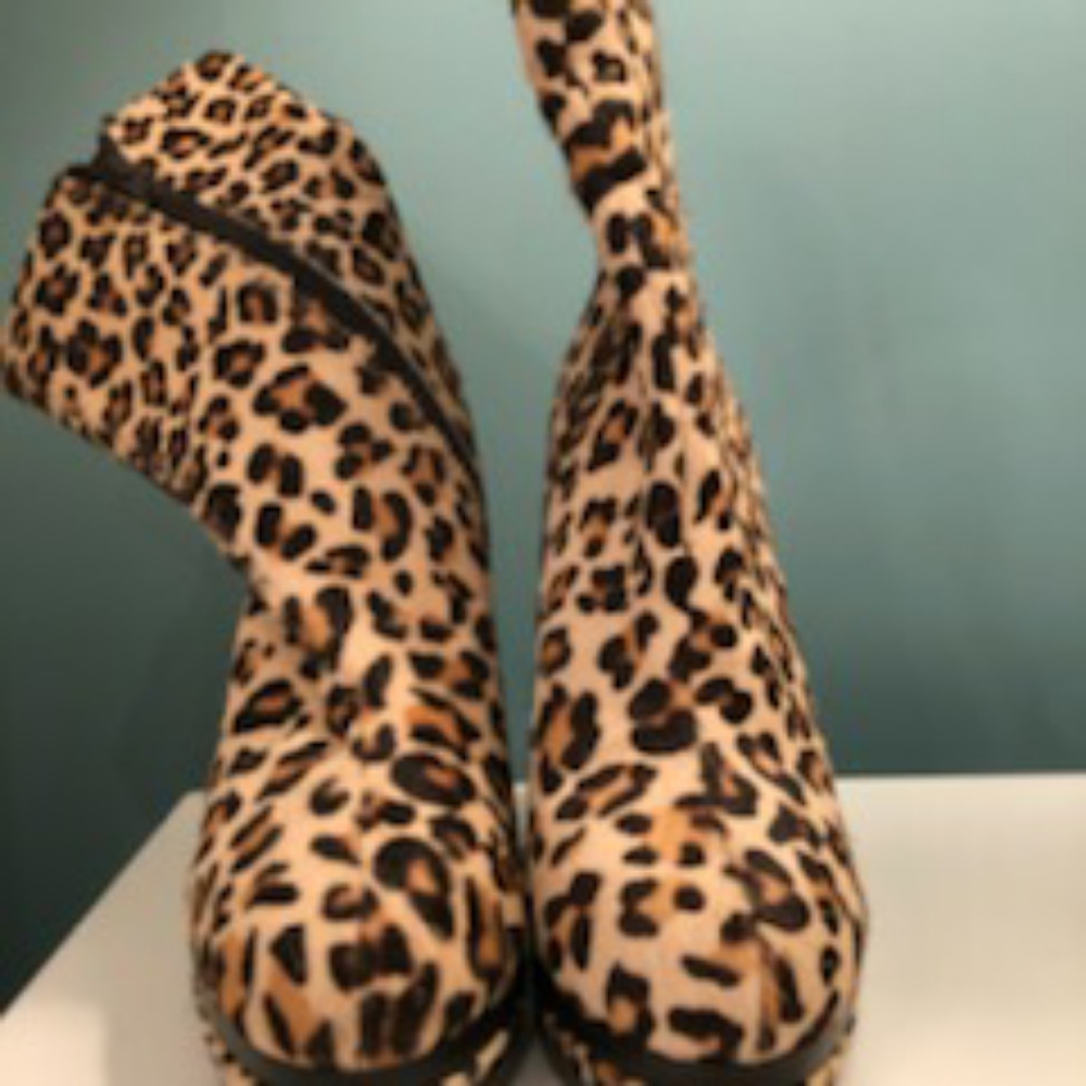 leopard print stiletto boots